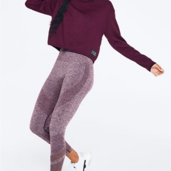 NWT PINK VS SEAMLESS HIGH WAIST FULL LENGHT WORKOUT LEGGINGS - Picture 2 of 7